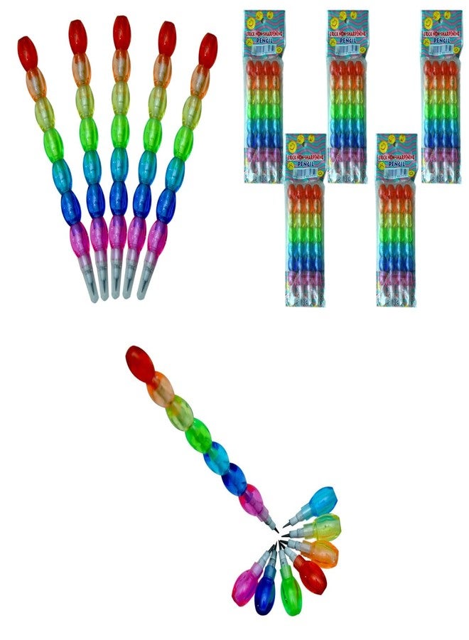 Puffy Stickers and Moti Pencil | Birthday Party Return Gift | 3D Stickers and Stacking Pencil (Pack of 30) - Image 3