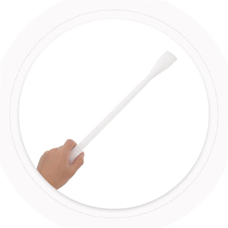 FRCOLOR Plastic Back Scratcher Long Handle for Itch Relief Smooth Surface Back Scratch Tool for Women and Elderly Relaxation Massage Hard to Reach Areas - Image 2