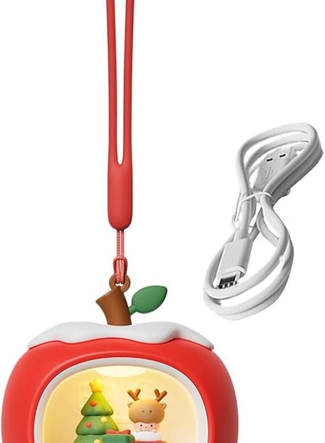 ضوء ليلة شجرة عيد الميلاد منزل فاكهة ثلاثي الأبعاد مصباح سرير ليد قابل لإعادة الشحن لديكور غرفة النوم - Image 2