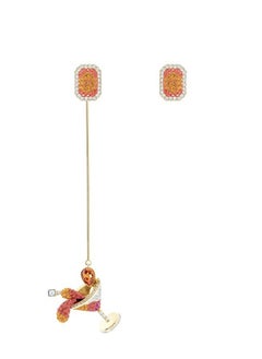 No Regrets Gold-Tone Plated Dangle Earrings