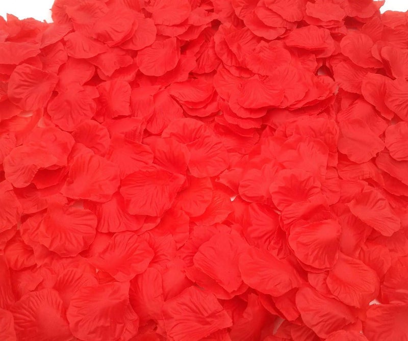 CODE FLORIST كود فلوريست 2200 قطعة بتلات ورد حريري حمراء لديكور الزفاف - Image 3