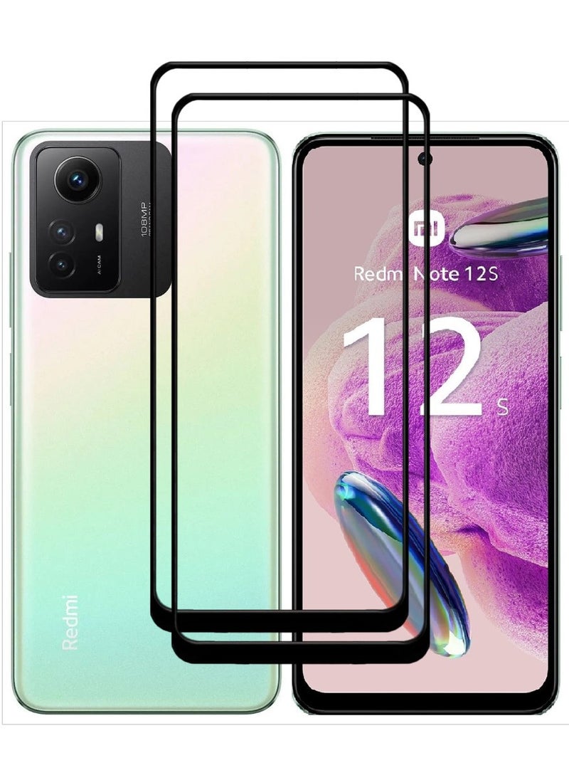 ACLIX 2 Pieces Antistatic ESD Dustproof Premium Quality High Definition Tempered Glass Screen Protector Designed For Xiaomi Redmi Note12S - Image 1