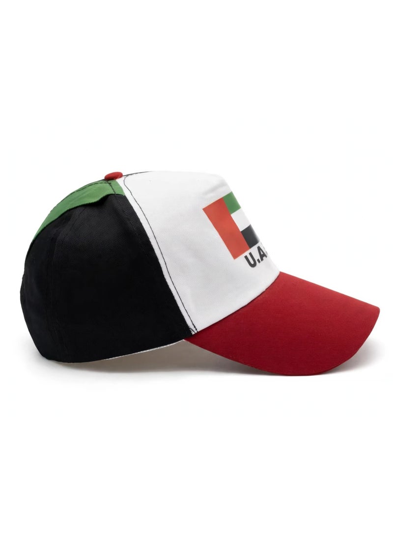 UAE National Day Cap For Kids And Adults Unisex Adjustable Baseball Cap With UAE Flag Logo Embroidered U.A.E Hat For National Day Celebration Party Flag Day Outdoor Sports WJ-80246 - Image 5