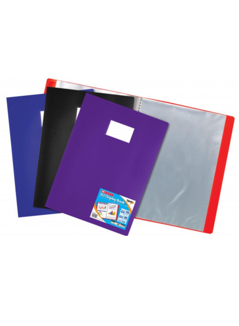 TIGER A4 DISPLAY BOOK 80 POCKET ASSTD - Image 2