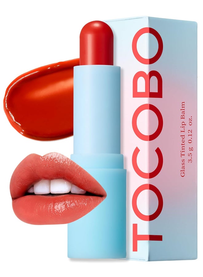 Tocobo بلسم شفاه زجاجي ملون باللون 013 برتقالي أحمر - Image 1