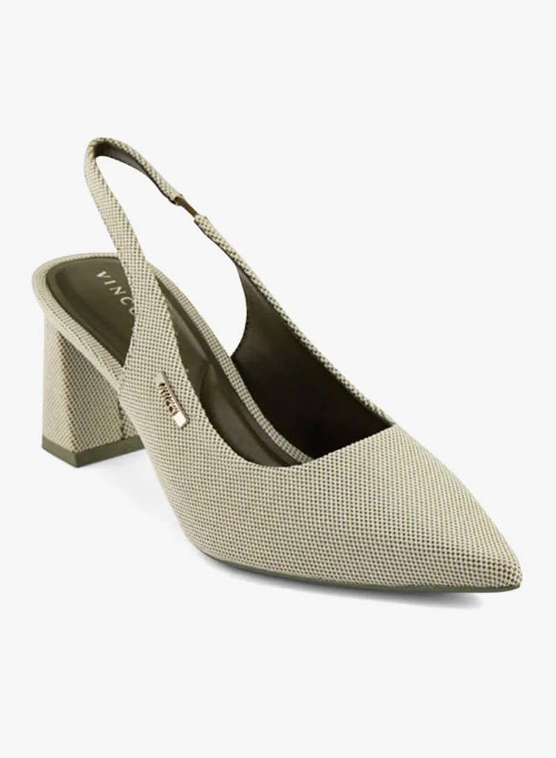 فينتشي صنادل نسائية مدببة إصبع القدم منتصف الكعب حزام الكاحل