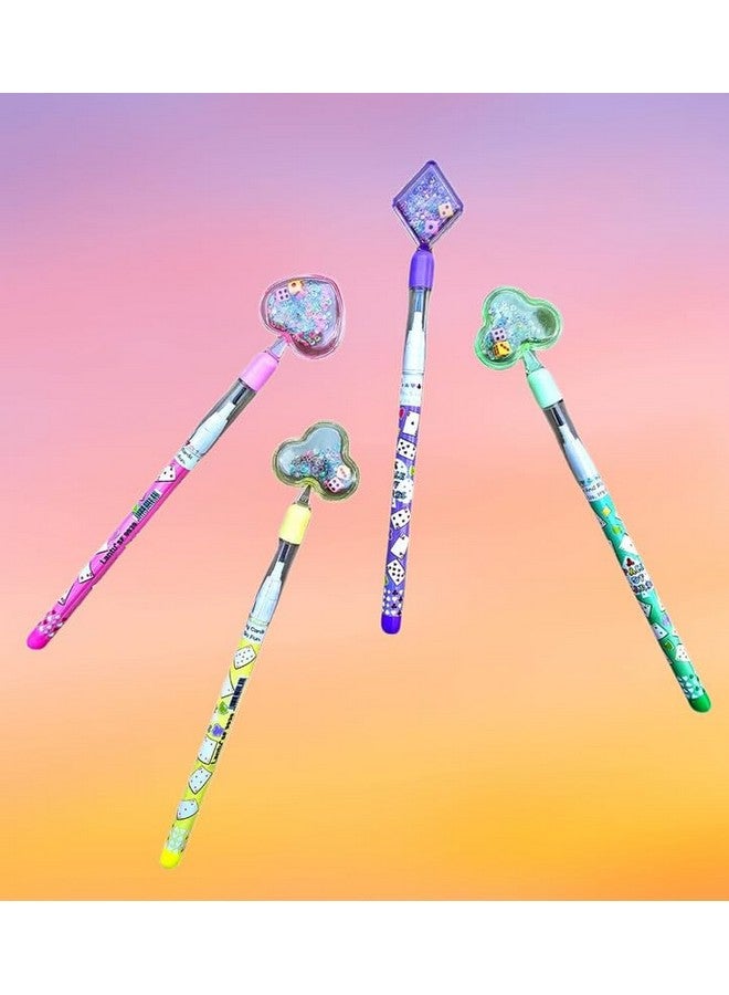 Radiance© 12 Pcs Fancy Design Shape Bullet Pencil Kids|Stationery Pencil Set Girls, Boys| Best Birthday Return Gift (Assorted Design & Color) - Image 4
