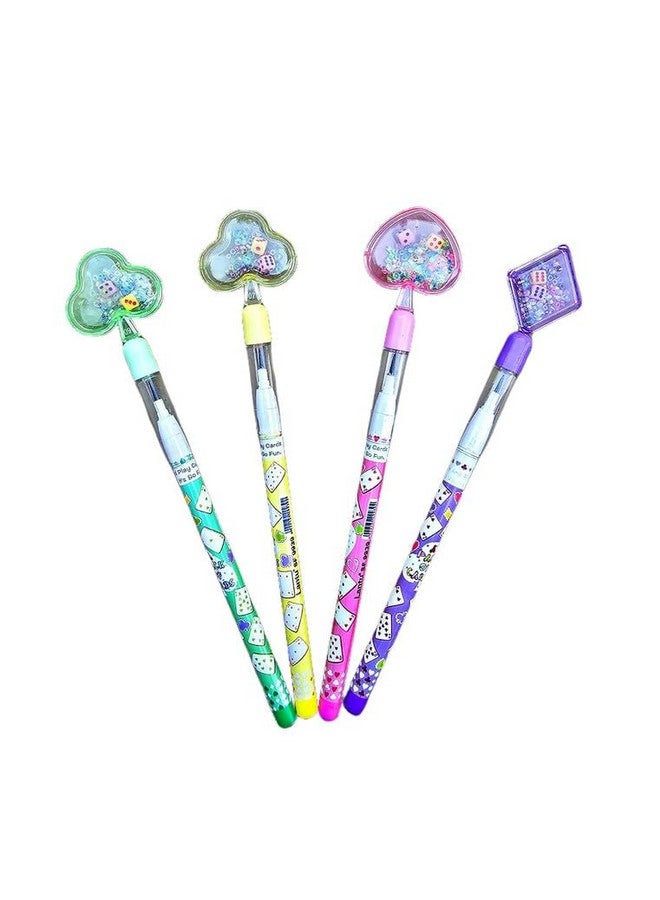 Radiance© 12 Pcs Fancy Design Shape Bullet Pencil Kids|Stationery Pencil Set Girls, Boys| Best Birthday Return Gift (Assorted Design & Color) - Image 1