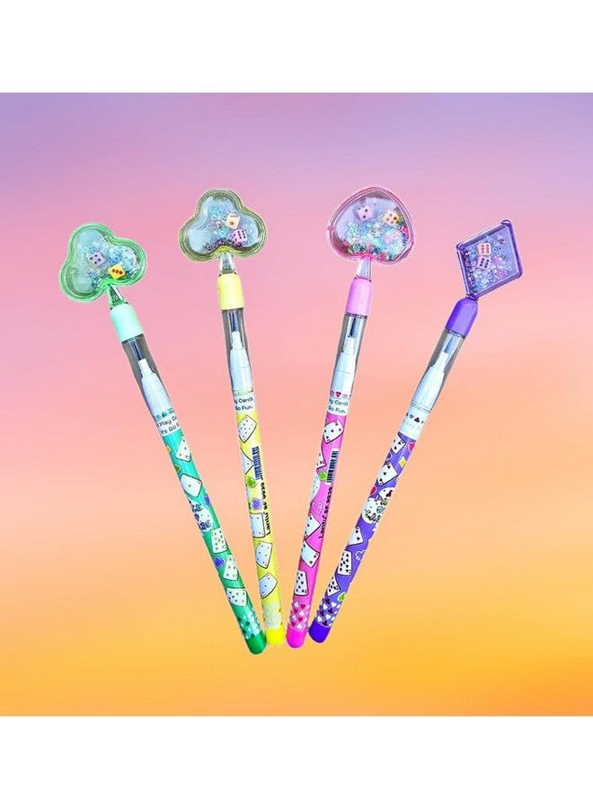 Radiance© 12 Pcs Fancy Design Shape Bullet Pencil Kids|Stationery Pencil Set Girls, Boys| Best Birthday Return Gift (Assorted Design & Color) - Image 3
