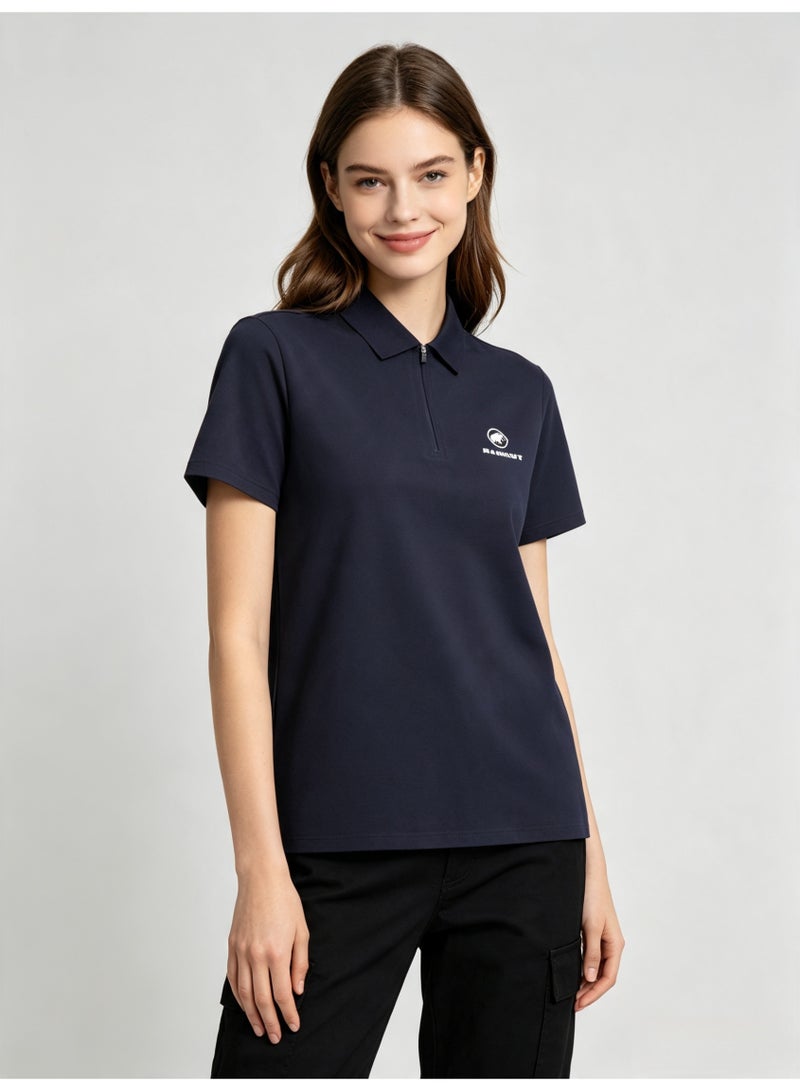 Mammut Men's and women's short-sleeved Polo shirts with half-open zippers and lapels - Image 5