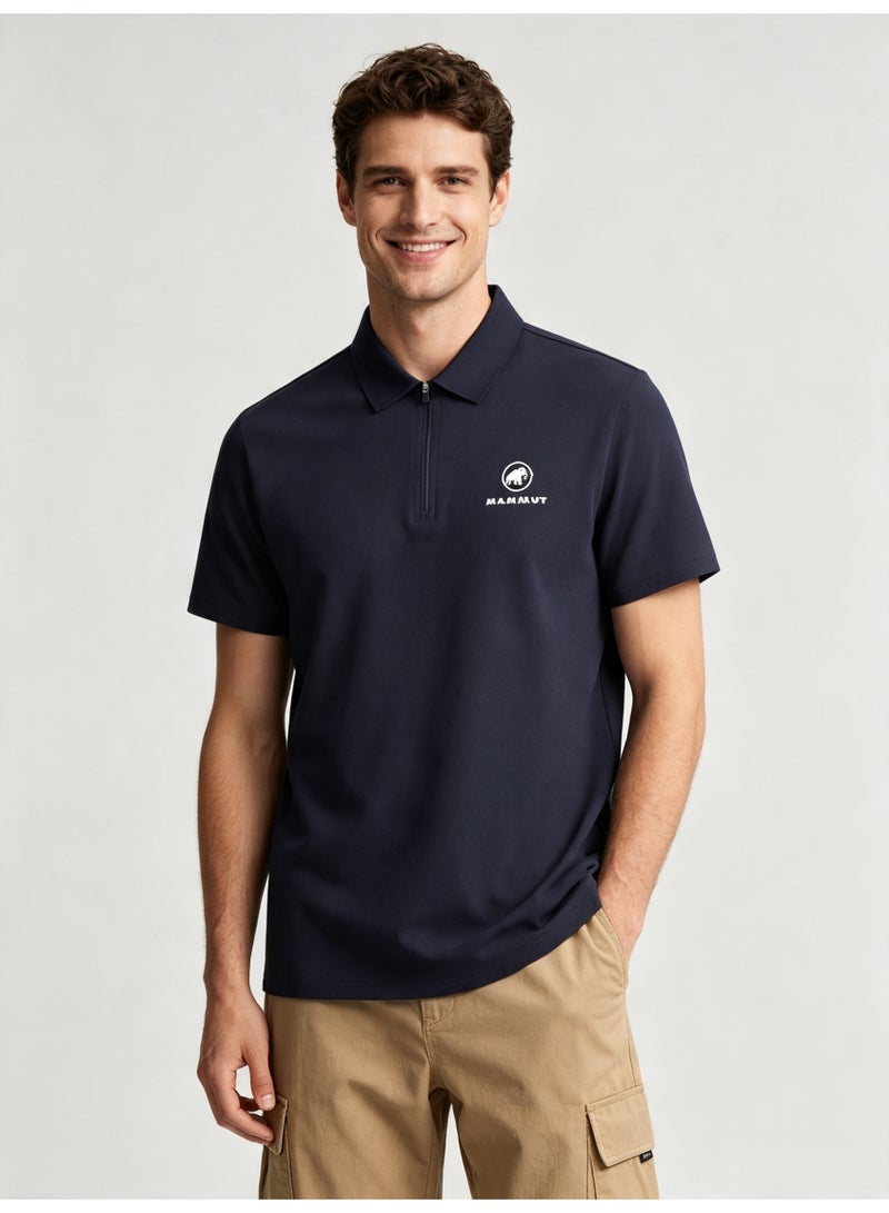 Mammut Men's and women's short-sleeved Polo shirts with half-open zippers and lapels - Image 3
