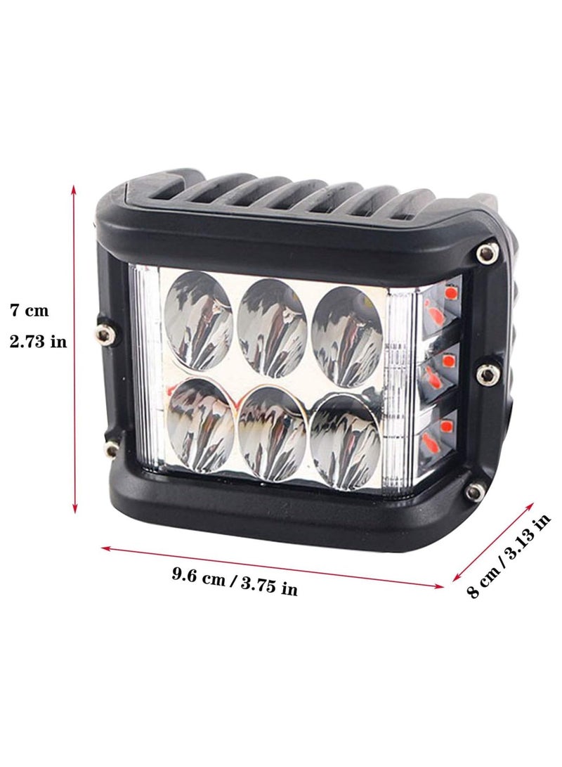 Generic (Set of 2) 4-Inch LED Side Shooter Light Pods – 36W Dual Color White & Amber Flash – Off-Road Driving Lights, IP68 Waterproof, Universal for Cars, Trucks, ATVs, and Motorcycles  - Image 5