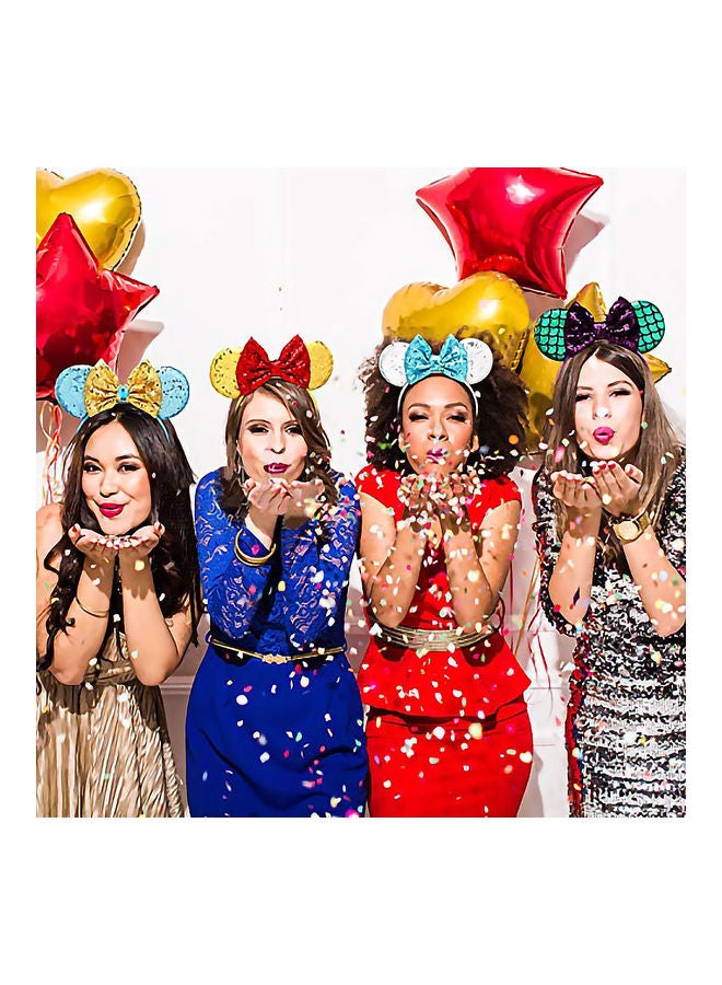 إسكدنيا طوق شعر بتصميم مستوحى من الرسومات الكرتونية على شكل أذني ميكي ماوس أصفر/أحمر 23.5x22سم - Image 4