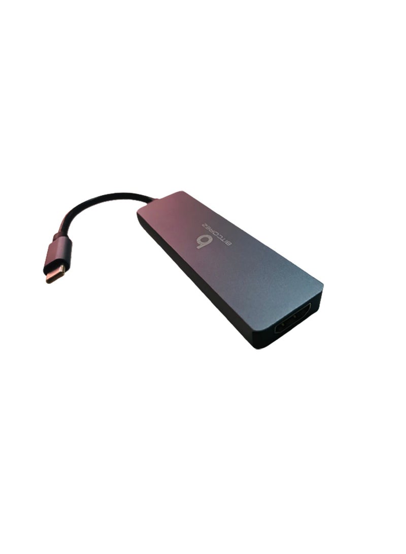 Bitcorez Type C 5 in 1 Multiport Adapter - Image 1