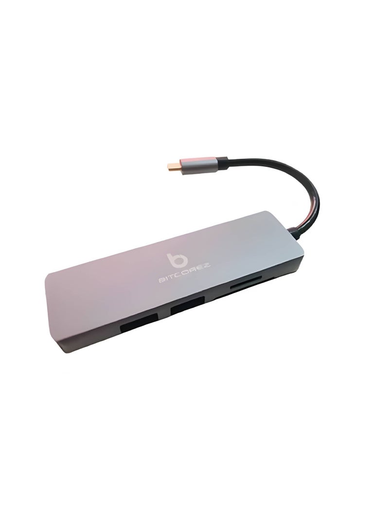 Bitcorez Type C 5 in 1 Multiport Adapter - Image 2