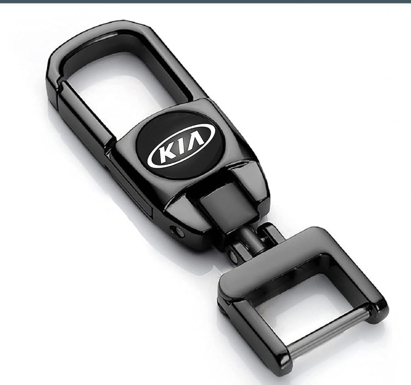 Contacts Heavy Duty Stainless Steel Key Chain Compatible With Kia Seltos | Sonet | Carens, Black - Image 5