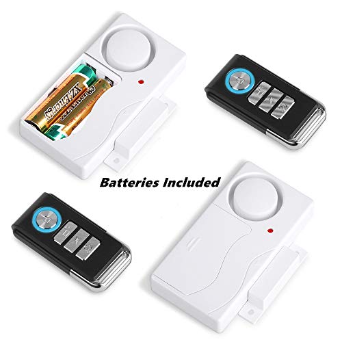 WSDCAM Wireless Door Alarm with Remote 2 Pack, Battery Included, 105 dB Loud Pool Door Alarm, Wireless Door Open Alarms Sensor for Kids Safety Home Security - Image 2