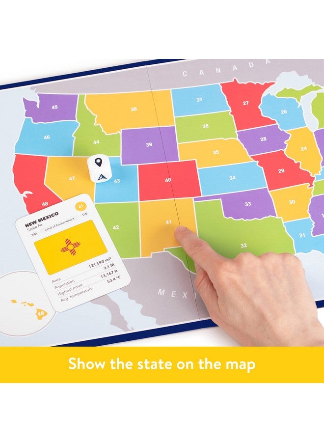 The World Game The 50 States Game - US Geography Board Game - Educational Game for Kids & Adults - Fun Learning for Teenage Boys & Girls - Image 3
