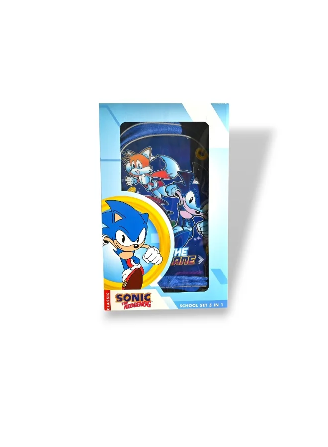 SONIC 18"TROLLEYBAG, LUNCH BAG, PENCILCASE, WATER BOTTLE, LUNCH BOX