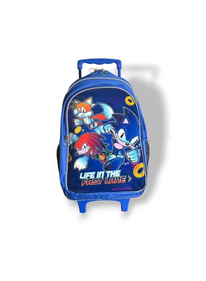 SONIC 18"TROLLEYBAG, LUNCH BAG, PENCILCASE, WATER BOTTLE, LUNCH BOX