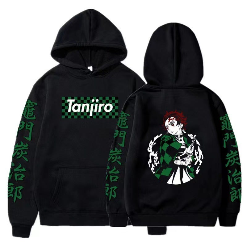 Ghost Extermination Blade Series Fleece-Lined Plus Size Men'S And Women'S Couples Hoodie Fashionable Hoodie With Hood Anime Hoodie - Image 1