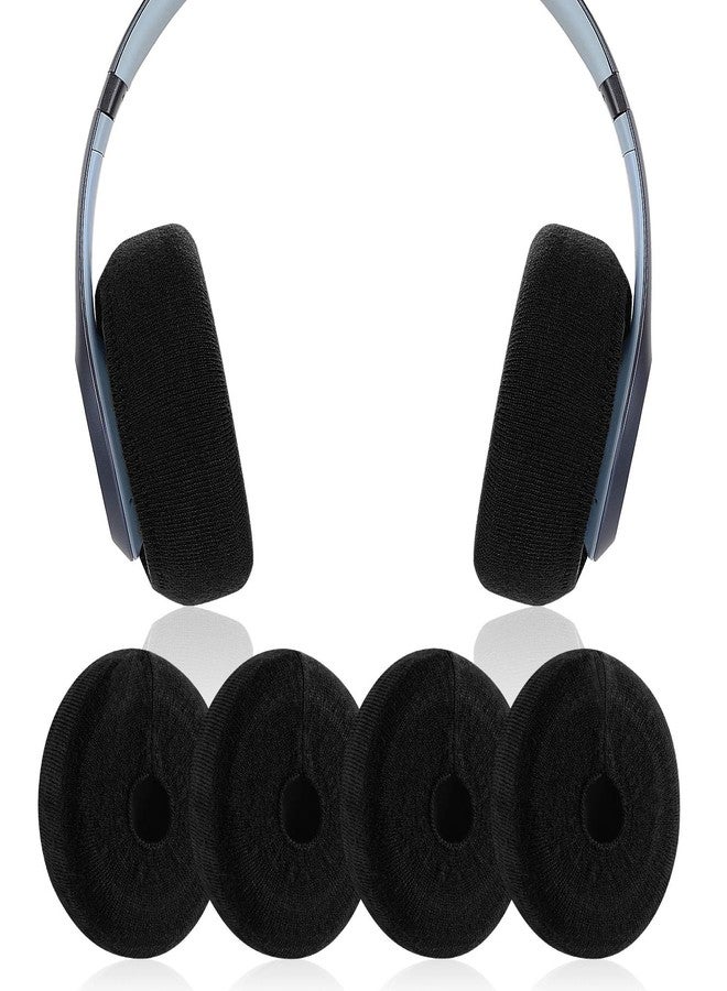 JARMOR Earpads Sweater Cover Protectors with Stretchable Knit Fabric for Beats Studio 3/2 Wireless/Wired Bose QC35 25 15 Headphones and Other Headsets with 3-4 Inch Ear Cushions [ 2 Pairs ] (Black) - Image 1