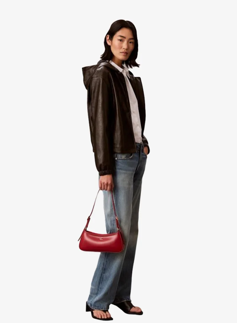 Monogram Logo Plaque Shoulder Bag