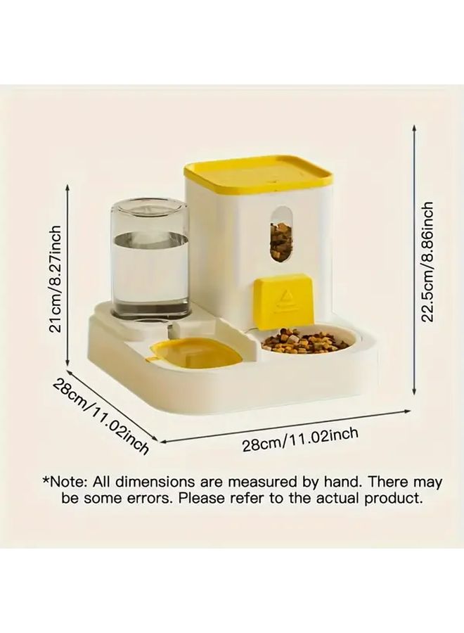 Green 2 In 1 Automatic Cat Feeder And Water Dispenser Neck Friendly No Power Required - Image 2