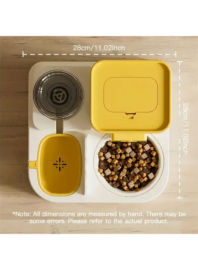 Green 2 In 1 Automatic Cat Feeder And Water Dispenser Neck Friendly No Power Required - Image 3