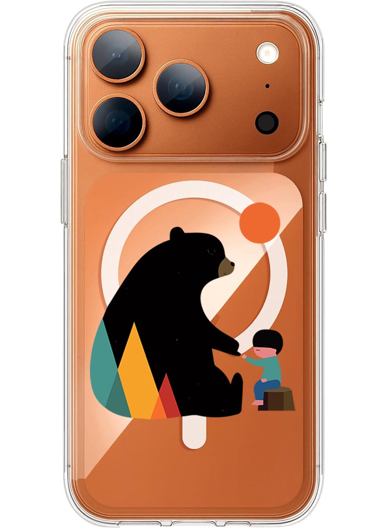 Theodor Magnetic Case for Apple iPhone 17 Pro Compatible with MagSafe Wireless Charging, Shockproof Phone Bumper Cover - Puggy - Image 1