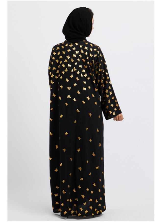 Evva Evva Luxury Saudi Abaya for Women – Elegant Open Front Modest Wear in Premium Fabric – Ideal for Ramadan, Eid, and Everyday Elegance  - Image 3