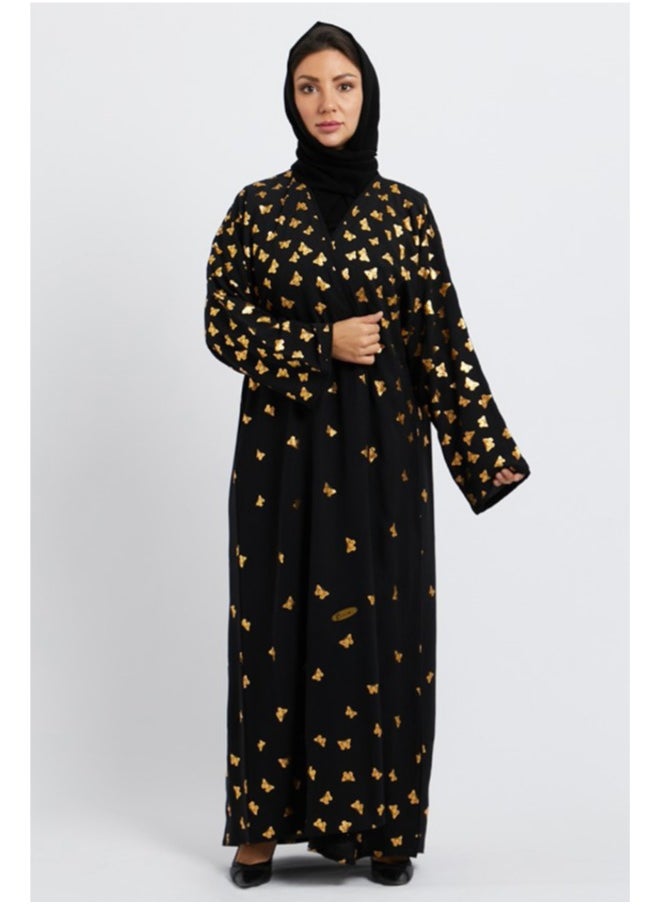 Evva Evva Luxury Saudi Abaya for Women – Elegant Open Front Modest Wear in Premium Fabric – Ideal for Ramadan, Eid, and Everyday Elegance  - Image 2