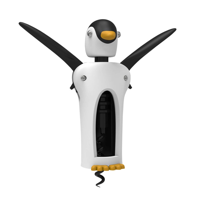 True Zoo True Zoo Penguin Gifts Winged Penguin Corkscrew SoftTouch Wine Bottle Cork Opener Remover Kit Portable Waiters Use 825 Multicolor 