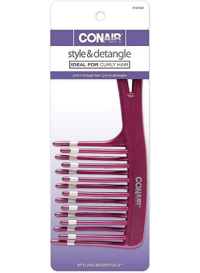 CONAIR مشط أساسي للتصفيف وفك التشابك 1 قطعة (عبوة من 3) - Image 3