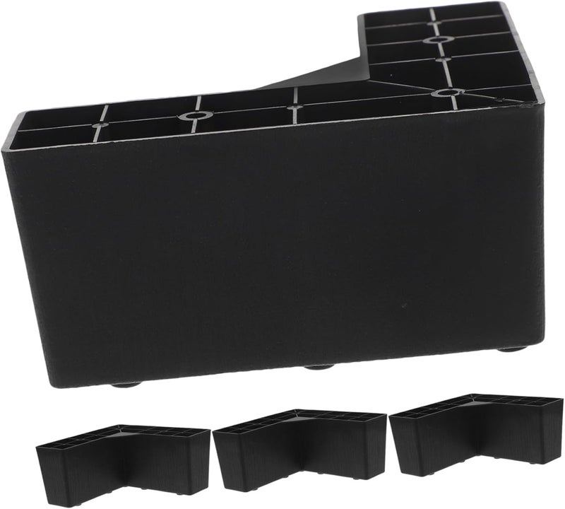 4pcs Furniture Risers Plastic Legs Easy Install Couch Support Feet for Sofa Bed Risers - Image 1