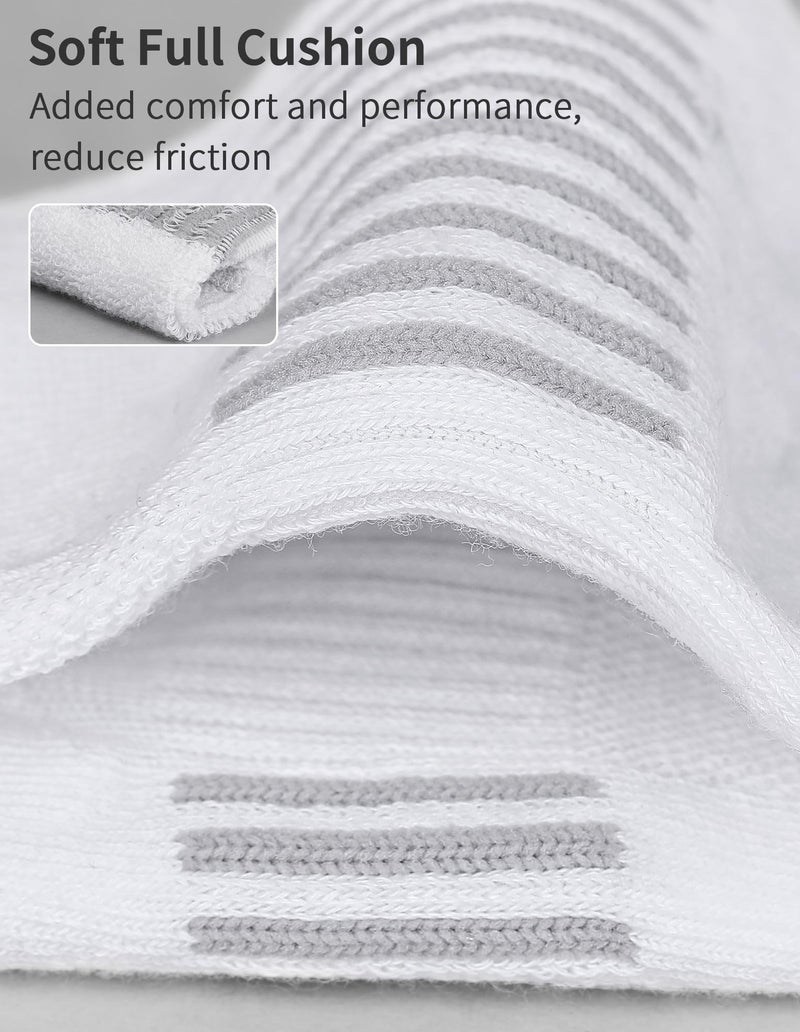 Airacker No Show Socks Womens Athletic Cushioned Low Cut Sports Running Ankle Socks for Women 6 Pairs - Image 4