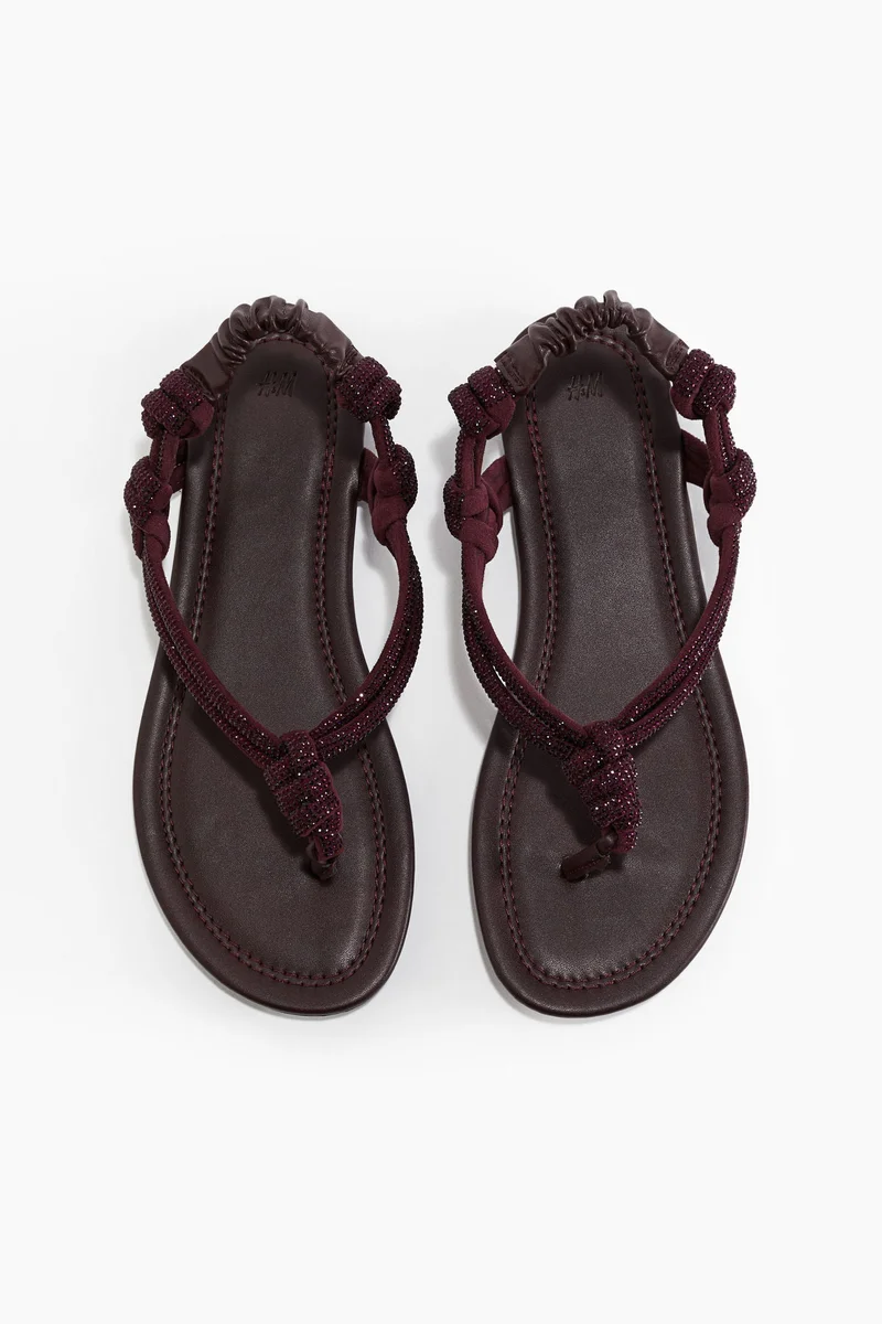 H&M Rhinestone-embellished sandals