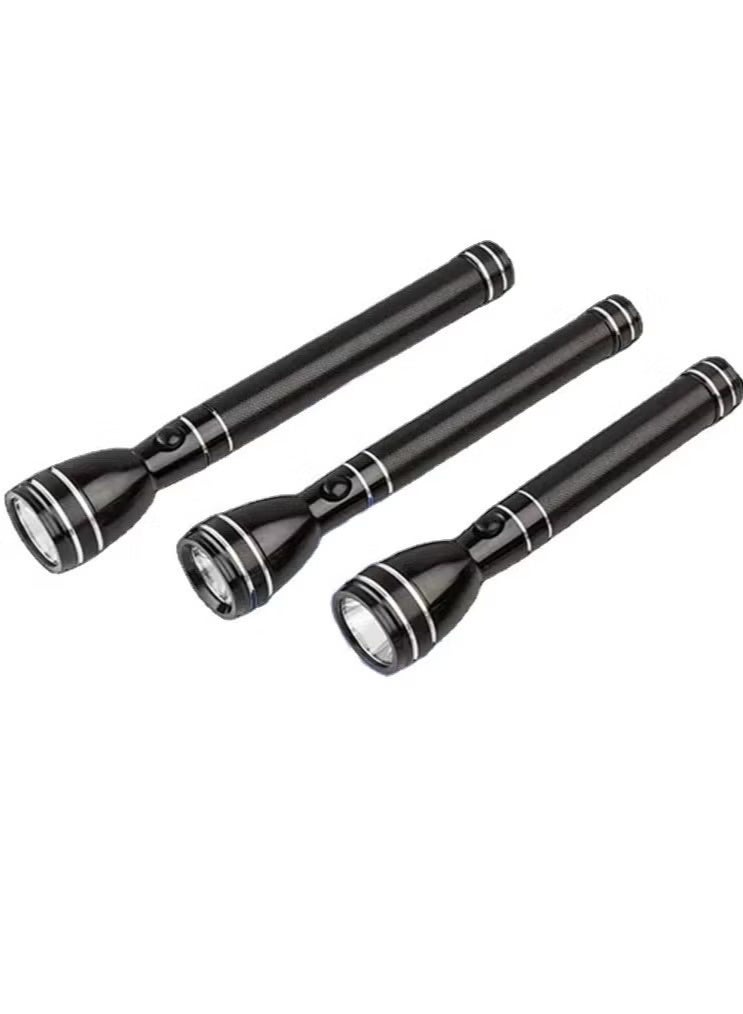 دينكس مصباح يدوي ليد قابل لإعادة الشحن ٣ في ١ - مصباح ليد بقوة ٣٦٠ لومن - سطوع عالي، تصميم محمول، يعمل حتى ٦ ساعات. قوة ٥ واط | مثالي للتخييم والدراجات والمشي لمسافات طويلة والطوارئ، لون أسود - Image 2