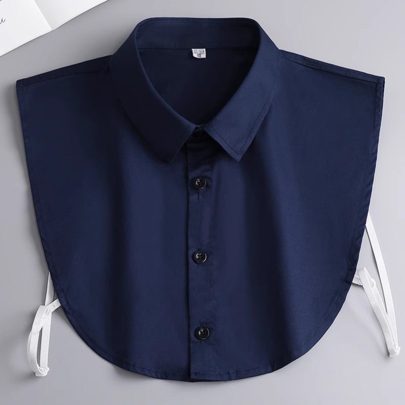 1-piece women's removable fake collar, half-neck shirt collar, daily graduation season matching, shirt shirt fake collar (average size, shoulder width 34-35CM) - Image 4