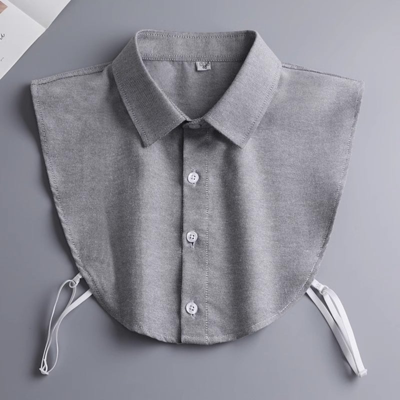 1-piece women's removable fake collar, half-neck shirt collar, daily graduation season matching, shirt shirt fake collar (average size, shoulder width 34-35CM) - Image 2