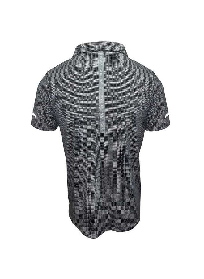 Guinness Official Merchandise Men's Harp Tape Performance Polo Shirt Grey/Black (as1, Alpha, xx_l, Regular, Regular)  - Image 2