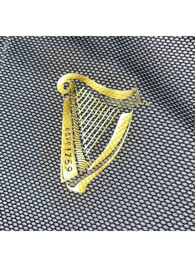 Guinness Official Merchandise Men's Harp Tape Performance Polo Shirt Grey/Black (as1, Alpha, xx_l, Regular, Regular)  - Image 3