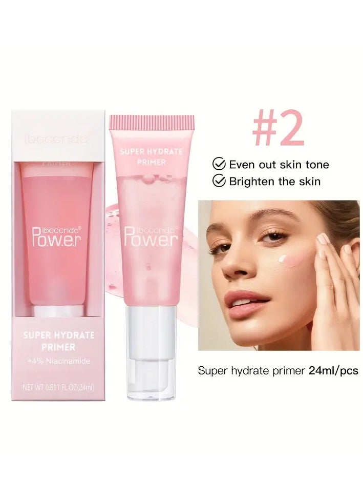 ibcccndc HydraGlow Primer - Long-Lasting, Hydrating, and Niacinamide-Infused Gel-Based Foundation Primer for Perfect Makeup - Moisturizes and Prepares Skin for Flawless Finish  - Image 1