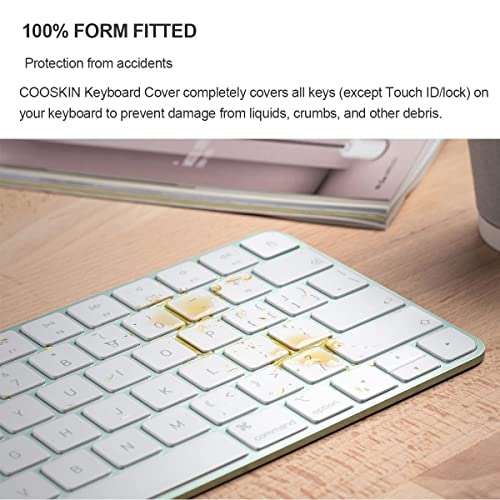 COOSKIN Ultra Thin TPU Keyboard Protector Cover Skin for Magic Keyboard with Touch ID A2449 A3118 - Image 3