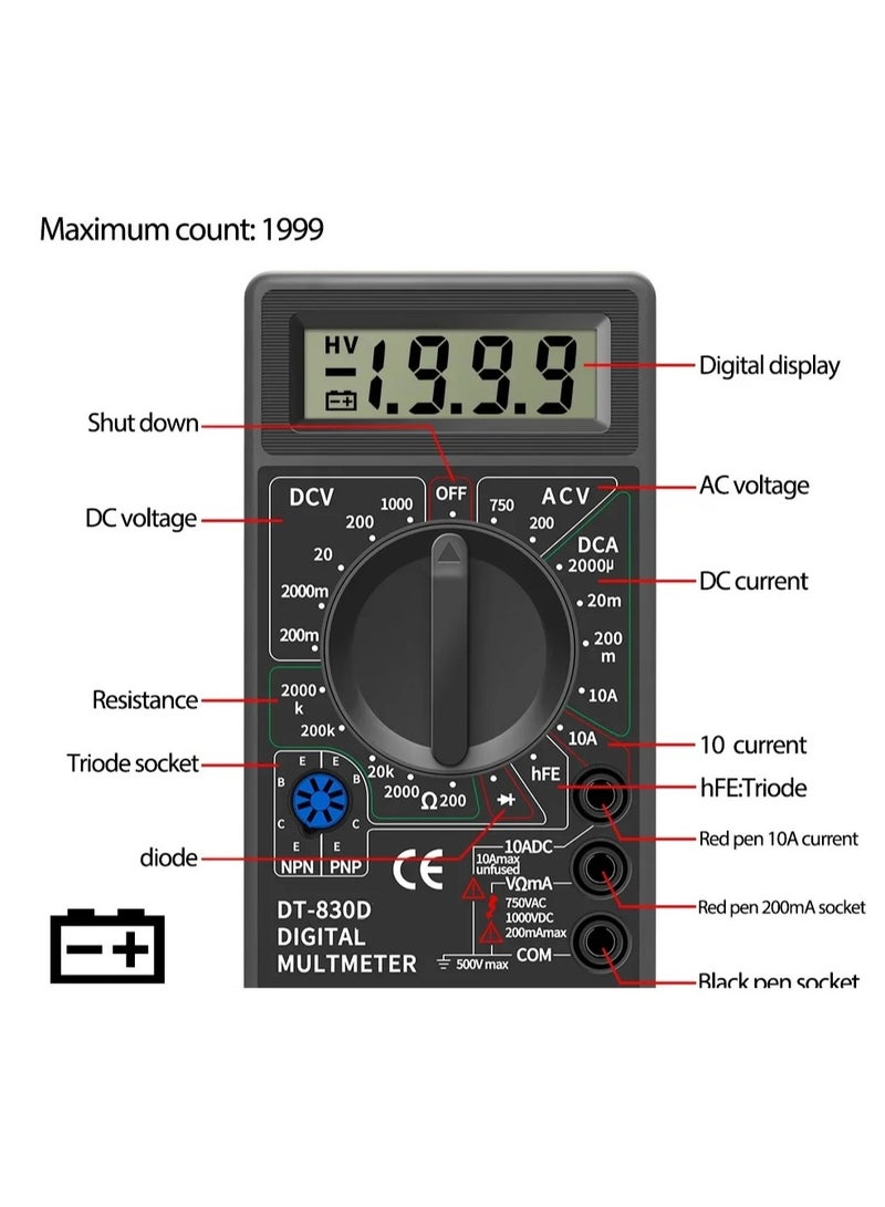 افو ميتر ديجتيال موديل DT830D - Image 5