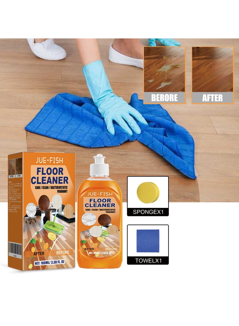 JUE-FISH Wood Floor Polish and Restorer 100 Ml Bundle Natural Shine Removes Scratches Leaves Protective Layer - Image 5
