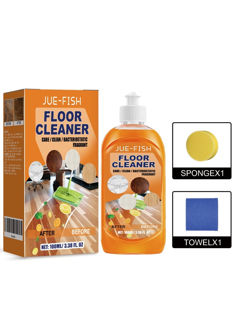 JUE-FISH Wood Floor Polish and Restorer 100 Ml Bundle Natural Shine Removes Scratches Leaves Protective Layer - Image 2