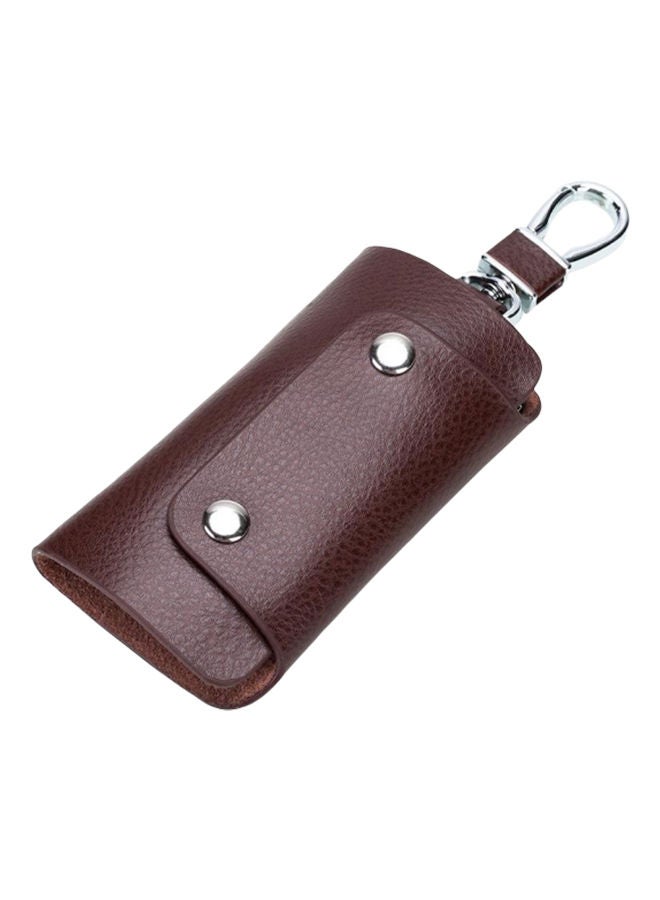 NIBEMINENT Leather Key Holder Wallet Brown  - Image 1