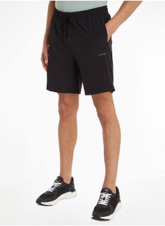 CALVIN KLEIN Calvin Klein Men's Shorts - Knit Shorts - Sportswear - Cotton , Black  - Image 1