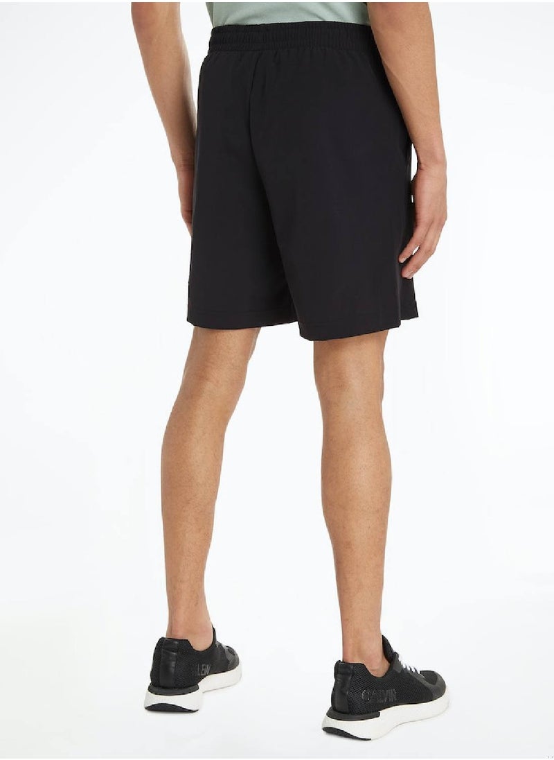 CALVIN KLEIN Calvin Klein Men's Shorts - Knit Shorts - Sportswear - Cotton , Black  - Image 3